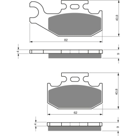 GOLDFREN Brake Pads 205 AD Can-Am / Suzuki