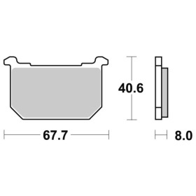 Sbs Brakepads 539HF Ceramic KAWASAKI