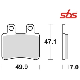 Sbs Brakepads 220HF Ceramic Honda CR