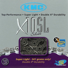 KMC chain X10SL 10 speeds 114L silver