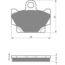 GOLDFREN Brake Pads 113 AD Yamaha