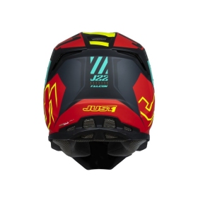 Helmet Just1 J-22 F Junior Falcon Fluo Red/Yellow/Black 