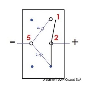 Osculati Marina R toggle switch OFF-ON