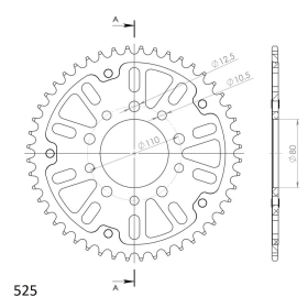 Supersprox Stealth Rear sprocket Red 