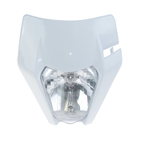 Forte Headlight KTM-Style 17- White inc Rubberstraps