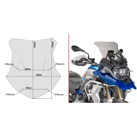 Givi windscreen, smoked BMW R1200GS 16-23