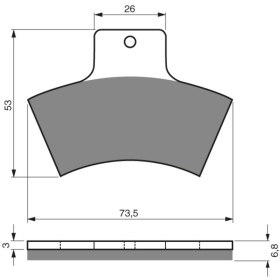 GOLDFREN Brake Pads 179 K1 Polaris