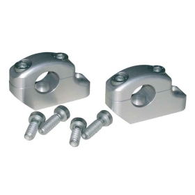 LSL Silver-Plated Offset Bar Mounts For Triple Clamps Ø22mm