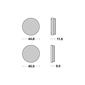 Sbs Brakepads 617LF Ceramic YAMAHA