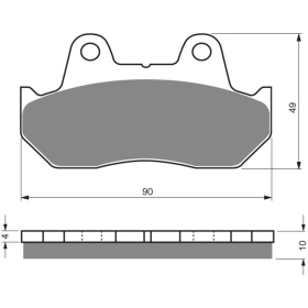 GOLDFREN Brake Pads 050 S3 Honda