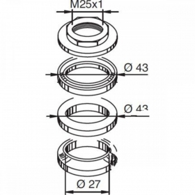 Fork bearing set BUZZETTI CPI ARGON / POPCORN / OLIVER