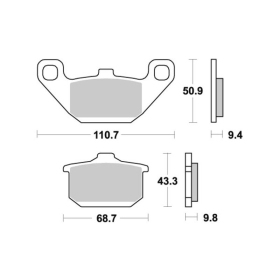 Sbs Brakepads 557HF Ceramic KAWASAKI