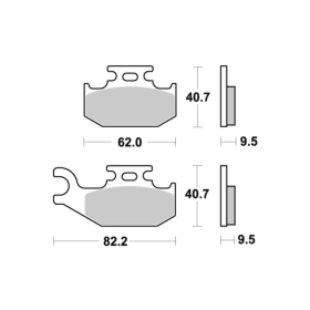 Sbs Brakepads 767SI Sintered Offroad CAN-AM