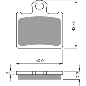 GOLDFREN Brake Pads 297 AD Husqvarna / Ktm