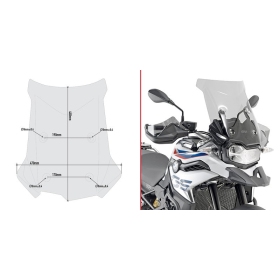 Givi screen, smoked BMW F750GS/F850GS (18-19)