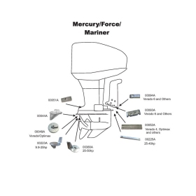 Perf anods Bar Mercury 25-50HP