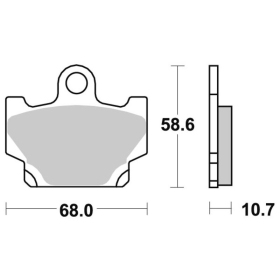 Sbs Brakepads 550HF Ceramic YAMAHA