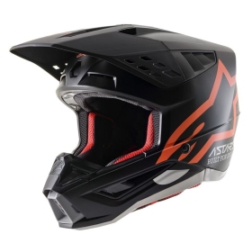 Alpinestars šalmas S-M5 Compass Juoda/Oranžinė