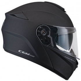 CGM Berlino Matt Black 508A flip-up helmet