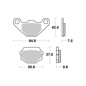 Sbs Brakepads 586LS Sintered KAWASAKI