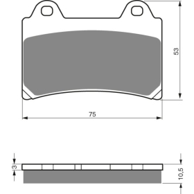 GOLDFREN Brake Pads 073 AD Yamaha