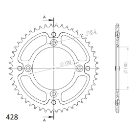 Supersprox Stealth Rear sprocket Blue 52t