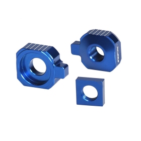 RFX Pro 2 Rear Axle Adjuster Blocks Blue HUSQVARNA TC 85cc 2015-2024