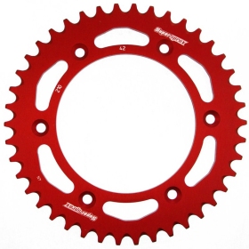 Supersprox Alu Rear sprocket Red 52t