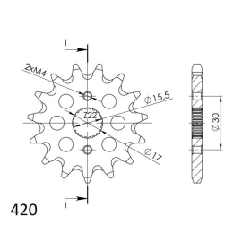 Supersprox / JT Front sprocket 1256.16 16t