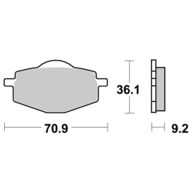 Sbs Brakepads 575SI Sintered Offroad YAMAHA