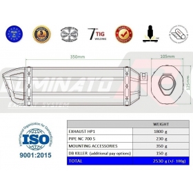 Duslintuvo bakelis Dominator HP1 HONDA NC 700 / 750 D INTEGRA 2012-2020