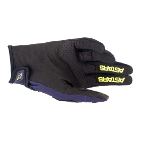 Alpinestars Glove Techstar Dark blue/Yellow Fluo