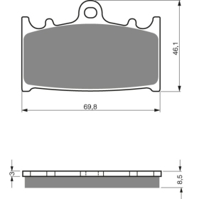 GOLDFREN Brake Pads 032 AD Kawasaki / Suzuki