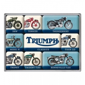 Set of magnets Triumph - Model Chart 2,2x2,2 / 4,5x2,2 9pcs.