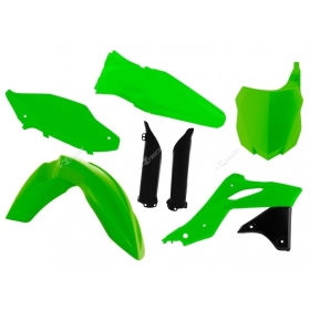 RACETECH Plastic Kit Kawasaki KX250F Neon Green/ Black