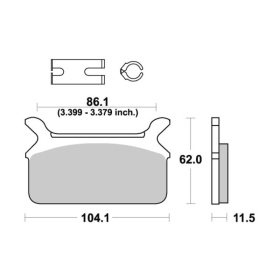  Sbs Brakepads 668HF Ceramic Harley Davidson