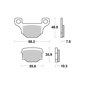 Sbs Brakepads 585HF Ceramic