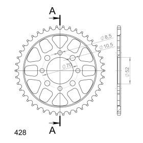 Supersprox Rear sprocket 802.34 34t