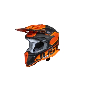 Helmet Just1 J18 F Hexa Orange/Titanium/Black 