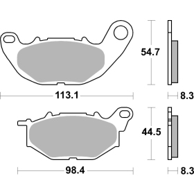 SBS Brakepads 931RST Racing Sintered YAMAHA