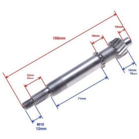 Transmission / Gearbox drive shaft 139QMB / GY6 4T