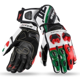 Sale! Seventy 70 SD-R12 Verano black / red / green leather gloves size XL