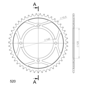 Supersprox / JT Rear sprocket 857.47 47t