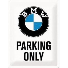 Metal tin sign BMW PARKING 30x40