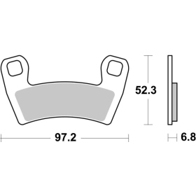 Sbs Brakepads 970SI Sintered Offroad POLARIS RZR