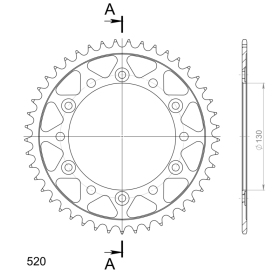 Supersprox / JT Rear sprocket 245/3.45 45t