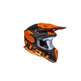 Helmet Just1 J18 F Hexa Orange/Titanium/Black 