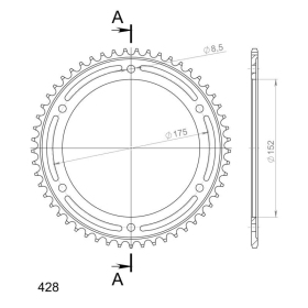 Supersprox Rear sprocket 839.53