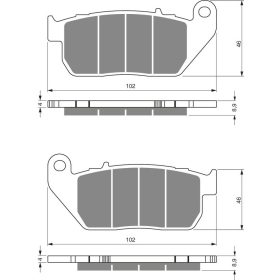 GOLDFREN Brake Pads 272 S3 HARLEY-DAVIDSON