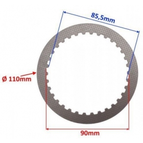 Plain discs set KINGWAY CHOPPER 250cc 5pcs